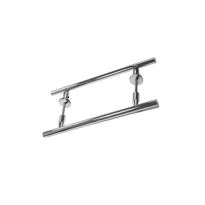 Puxador Alca duplo 366 Cromado Sem Friso Pauma