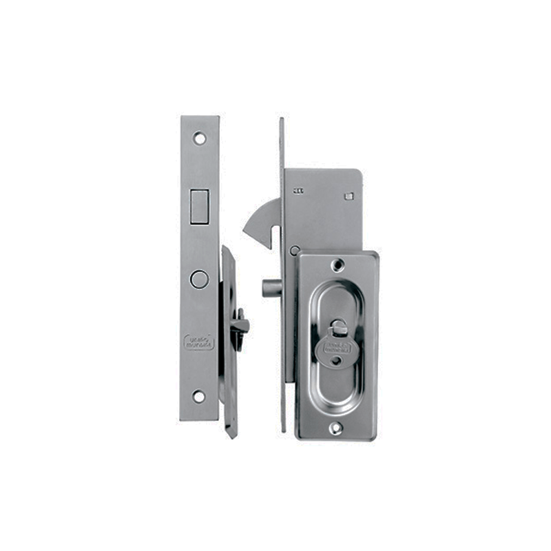 Fechadura para Janela e Porta 1 Concha Cega Chave Virada Cromada 657104 Uniao Mundial