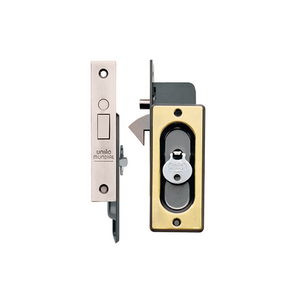 Fechadura para Janela e Porta 1 Concha Cega Chave Virada Z.L.Oxidado 657108 União Mundial
