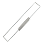 Porta Pano Branco com Extensao Fechada 450 x 70 mm - P2 Arameficio 1