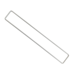 Porta Pano Branco com Extensao Fechada 450 x 70 mm - P2 Arameficio 2