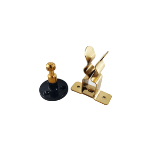 Fixador de Porta Rodapé Latão Amarelo Base Nylon 410 BlueMetal
